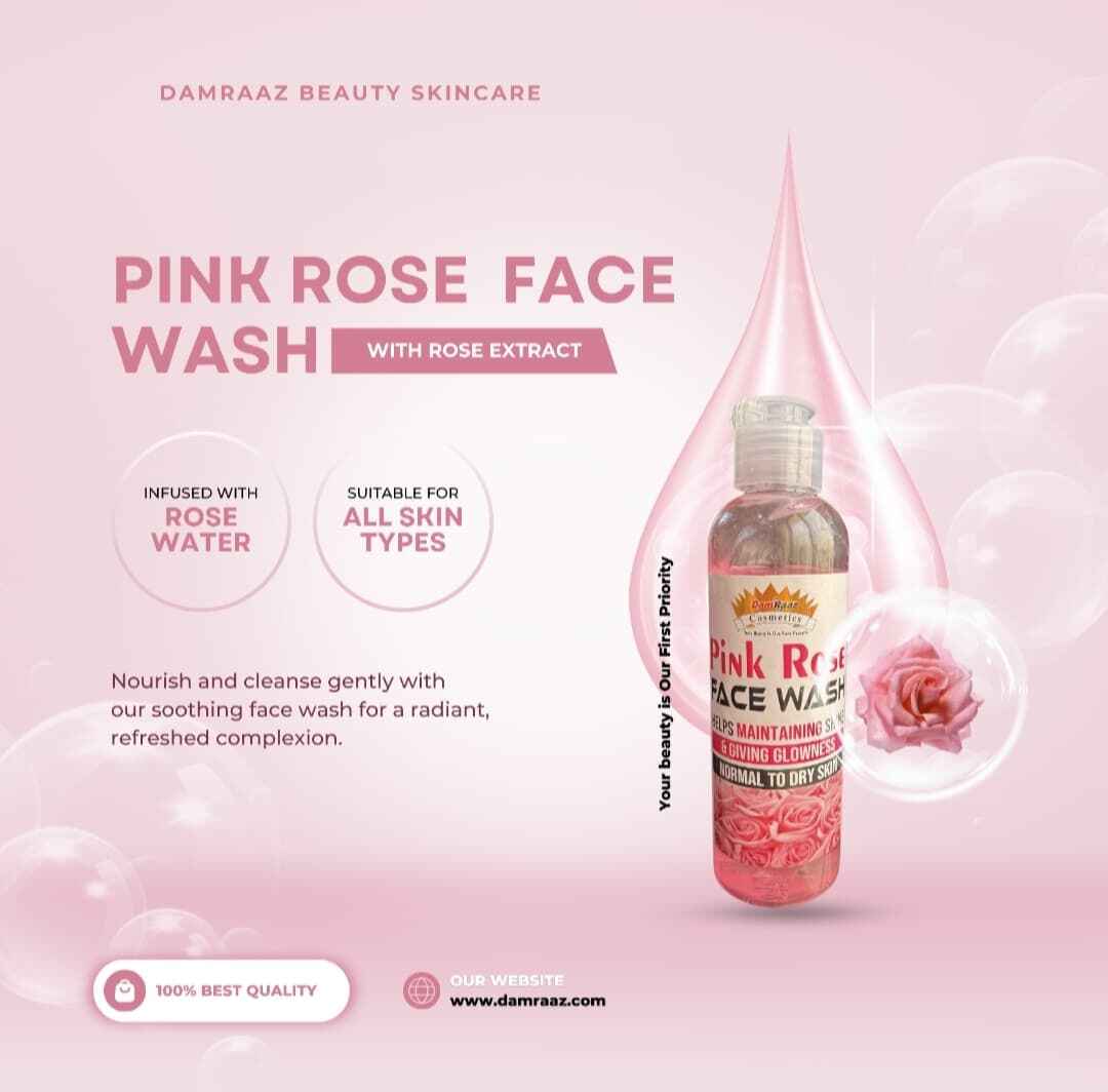 Pink Rose Face Wash